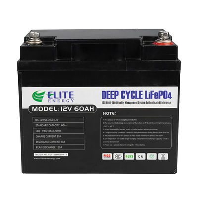 Cycle profond de lithium du phosphate 60Ah 12V LiFePO4 de paquet solaire de batterie