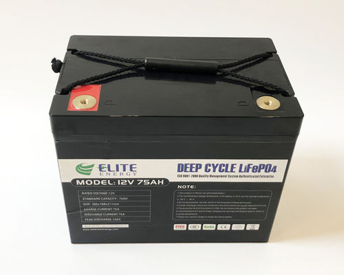 Énergie rechargeable profonde de la batterie au lithium du cycle 12V 75Ah 960Wh
