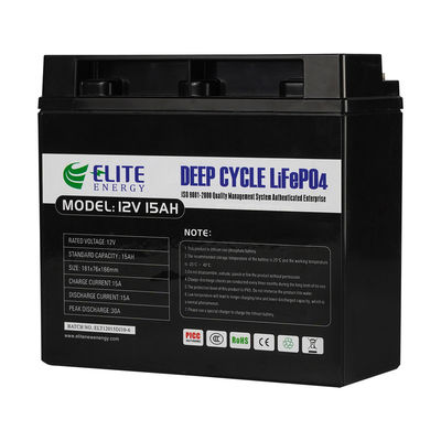 3000 cycle 12V 15Ah 192Wh Li Ion Battery Small Size portatif
