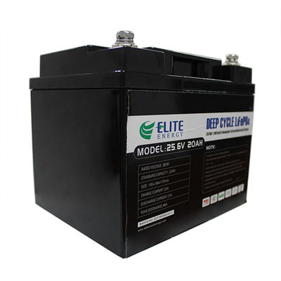La batterie au lithium faite sur commande profonde du cycle 25.6V 20Ah emballe 5000 cycles