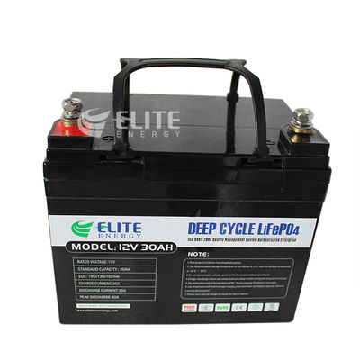 Cycles de secours de la batterie 2000 de phosphate de lithium de Lifepo4 12V 30Ah 384Wh